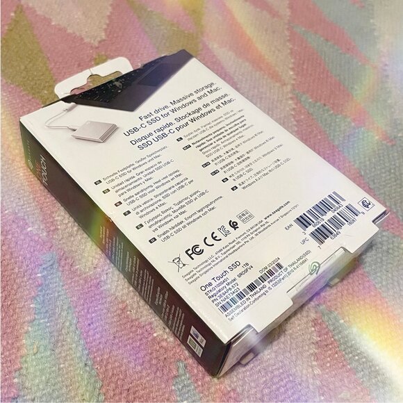 Seagate Hard Drive- One Touch SSD 1TB External SSD Portable - Silver *BNIB* - Picture 4 of 8